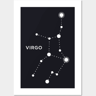 Virgo Zodiac Constellation Sign Posters and Art